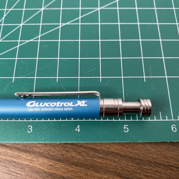 Rare Glucotrol XL Heavy Metal RX Rep Pen Writes - Picture 7 of 8